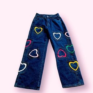 Denim dark blue baggy jeans